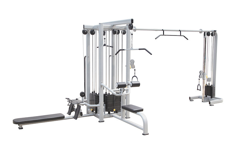 5 Station Gym + Cable Crossover Commercial