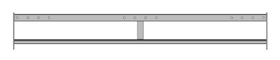 PL01 Long Double Pullup Bar for MD Series Racks