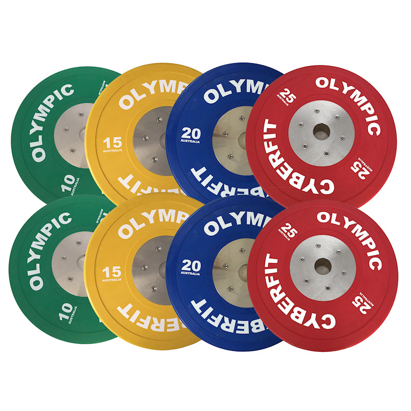 Olympic Bumper Plates Set 140kg ELITE Bumpers