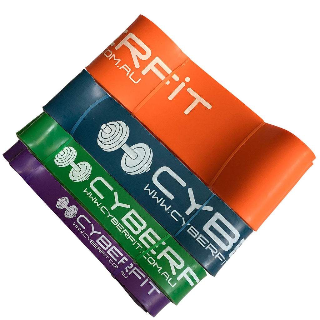 4x Latex Resistance Loop Bands S-XL PACK