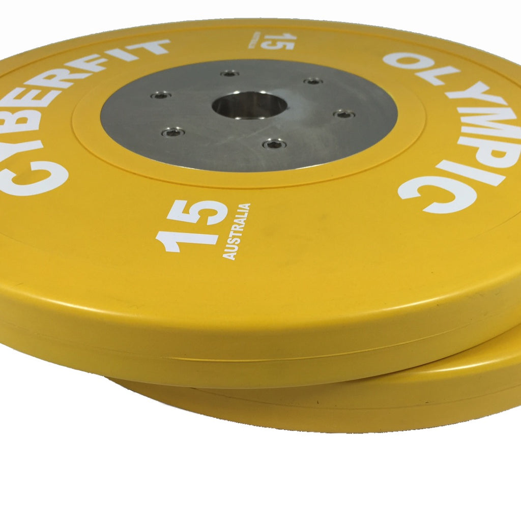 Elite 15kg Olympic Bumper Plates