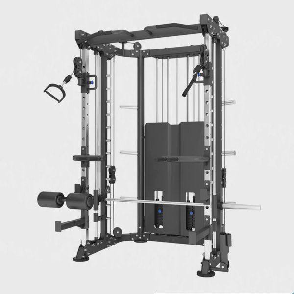 Multi Functional Smith Machine Half Rack 100kg Weight Stacks