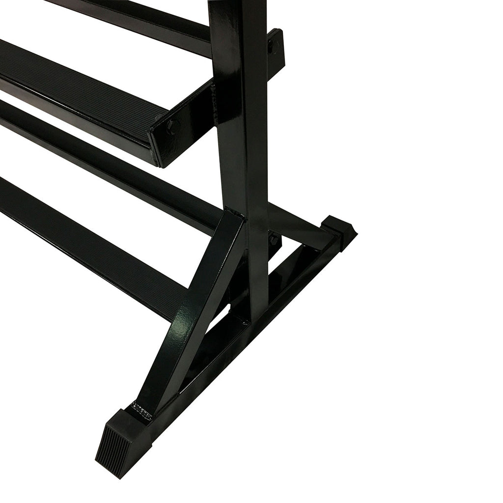 Rubber Hex Dumbbells Set 2-40kg (17 pairs) with 4 Tier Rack