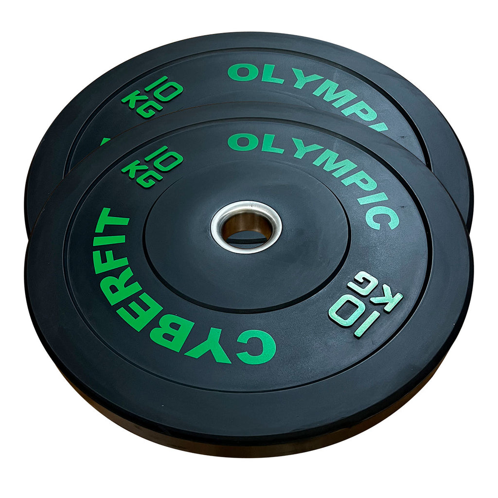 Econ 10kg Olympic Bumper Plates Black Pair