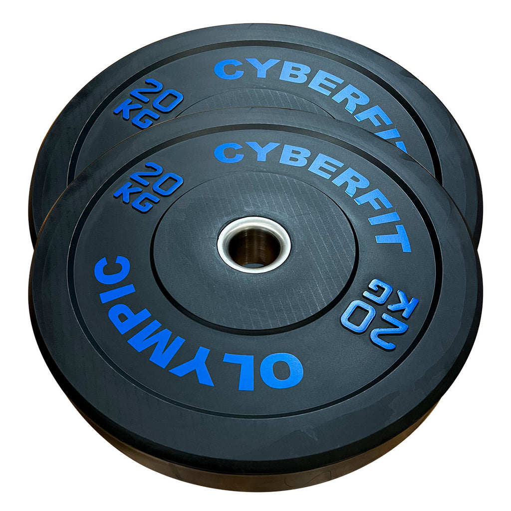 Econ 20kg Olympic Bumper Plates Black Pair