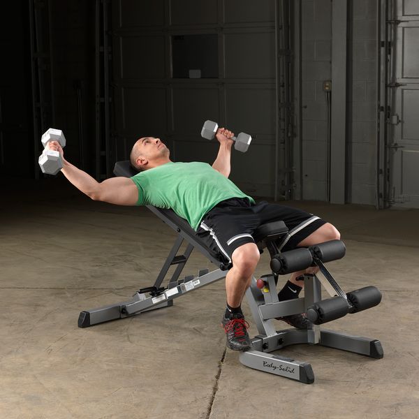 BodySolid Heavy Duty Flat Incline Decline Bench