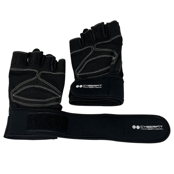 Cyberfit Gym Gloves Elite Suede with Wrist Cuff Size L