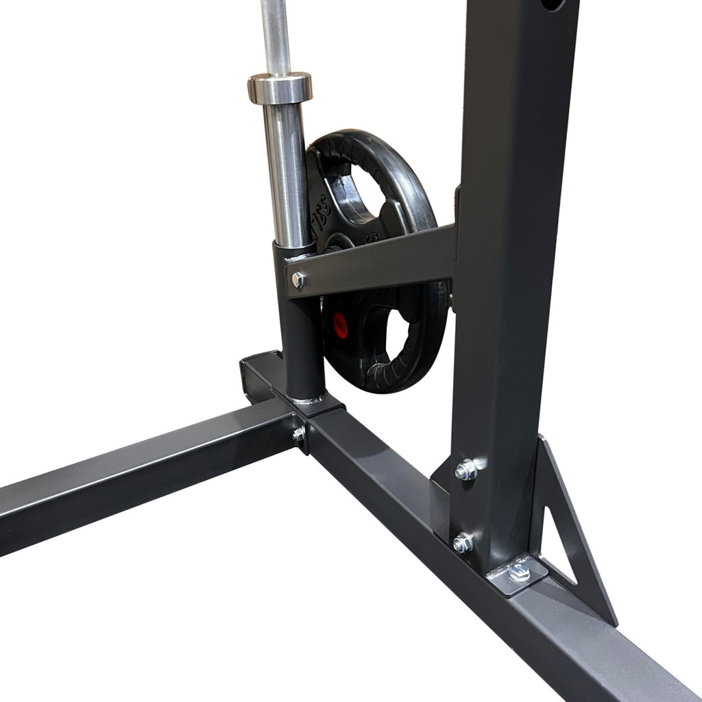 Half Rack with Pullup Bar plus Plate and Barbell Storage