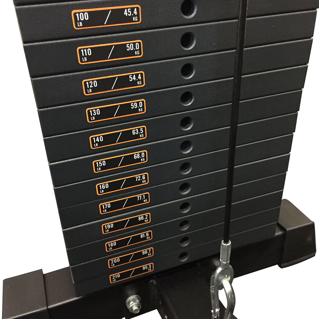 210lb Steel Weight Stack for Lat Pulldown Seated Row Attachment