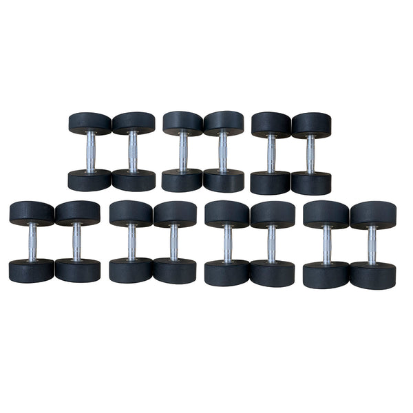Dumbbell Set 5-35kg Commercial Round Rubber Dumbbells