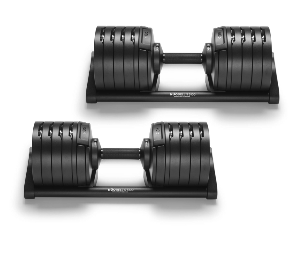 NÜOBELL S5100 100lb (45kg) ADJUSTABLE DUMBBELLS PAIR