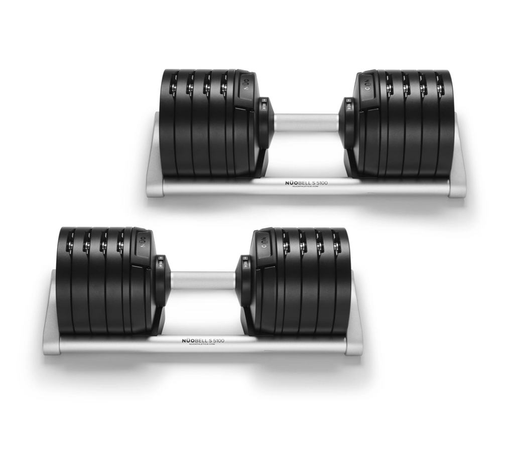 NÜOBELL S5100 100lb (45kg) ADJUSTABLE DUMBBELLS PAIR