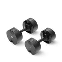 NÜOBELLS 20KG ADJUSTABLE DUMBBELLS BLACK PAIR