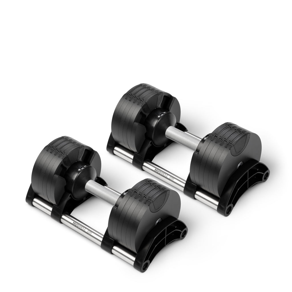 NÜOBELLS 20kg ADJUSTABLE DUMBBELLS PAIR