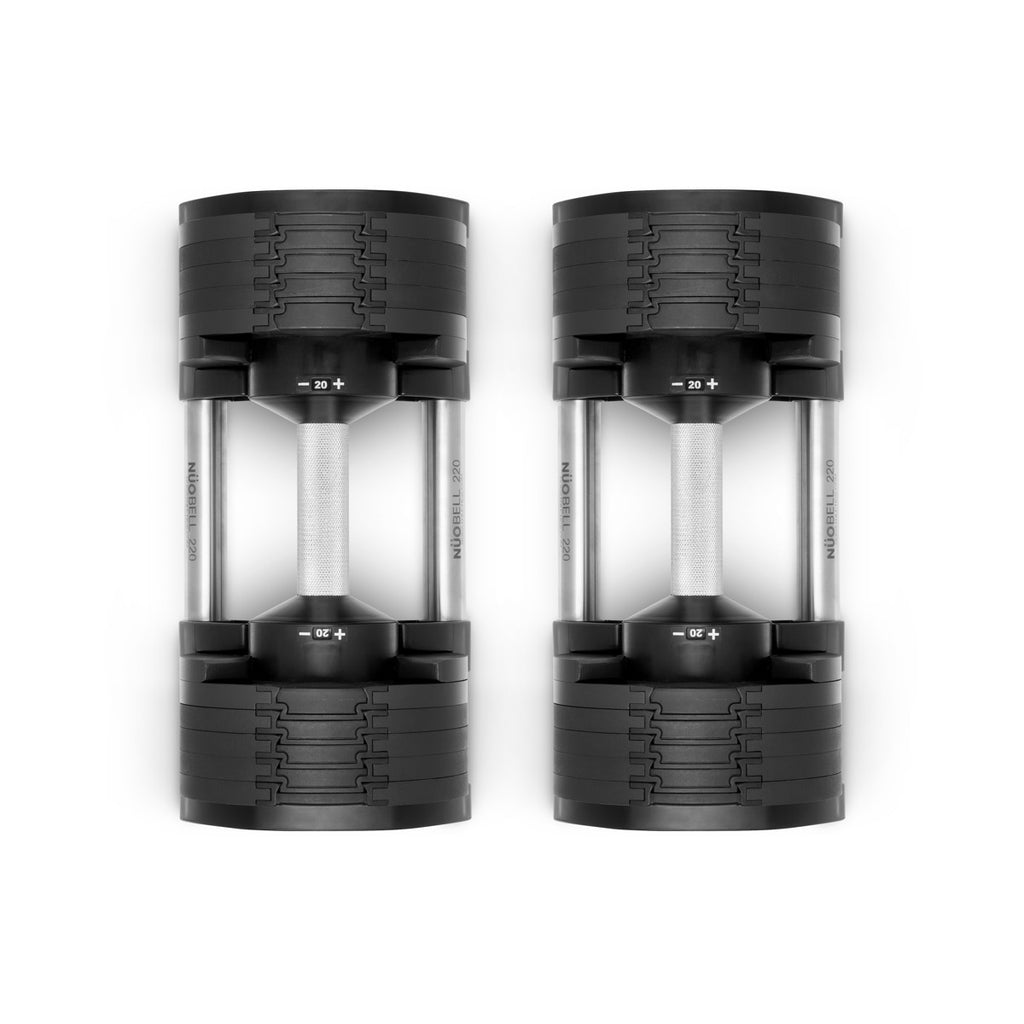 NÜOBELLS 20kg ADJUSTABLE DUMBBELLS PAIR