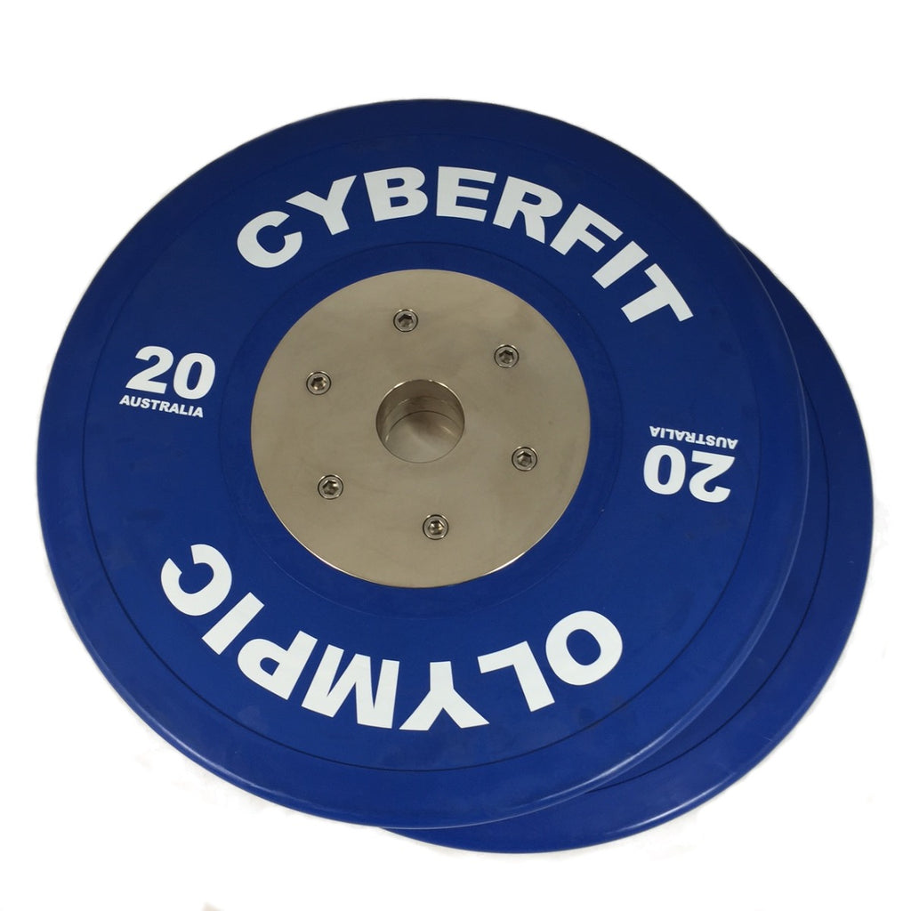 Olympic Bumper Plates Set 127kg with 1000lb bar