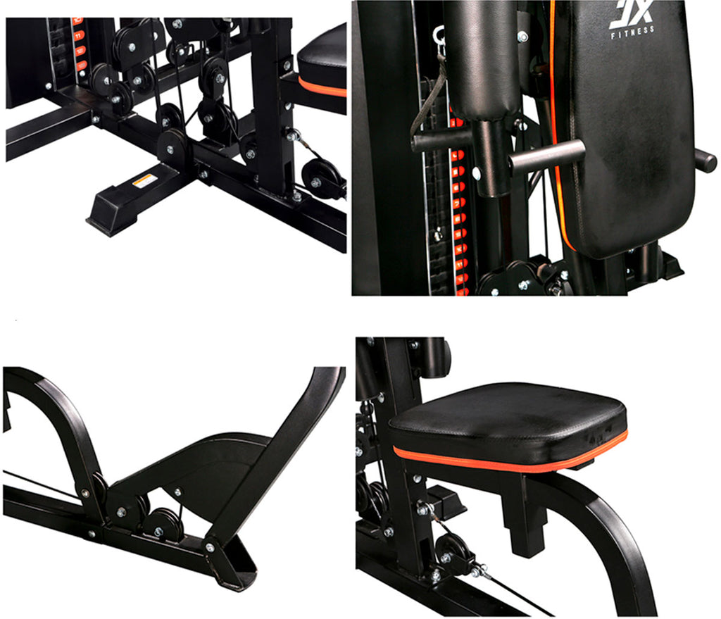 JX Fitness Multi Gym with Leg Press + Chin Dip