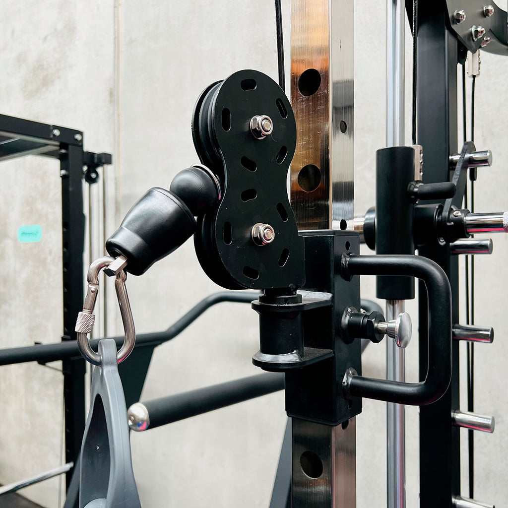 Multi Functional Smith Machine Half Rack 100kg Weight Stacks