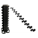 Rubber Hex Dumbbells Set 1-10kg with Rack