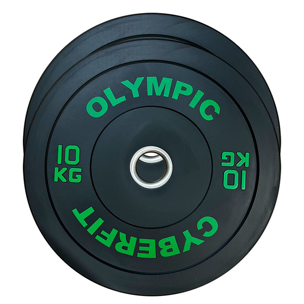 Econ 10kg Olympic Bumper Plates Black Pair