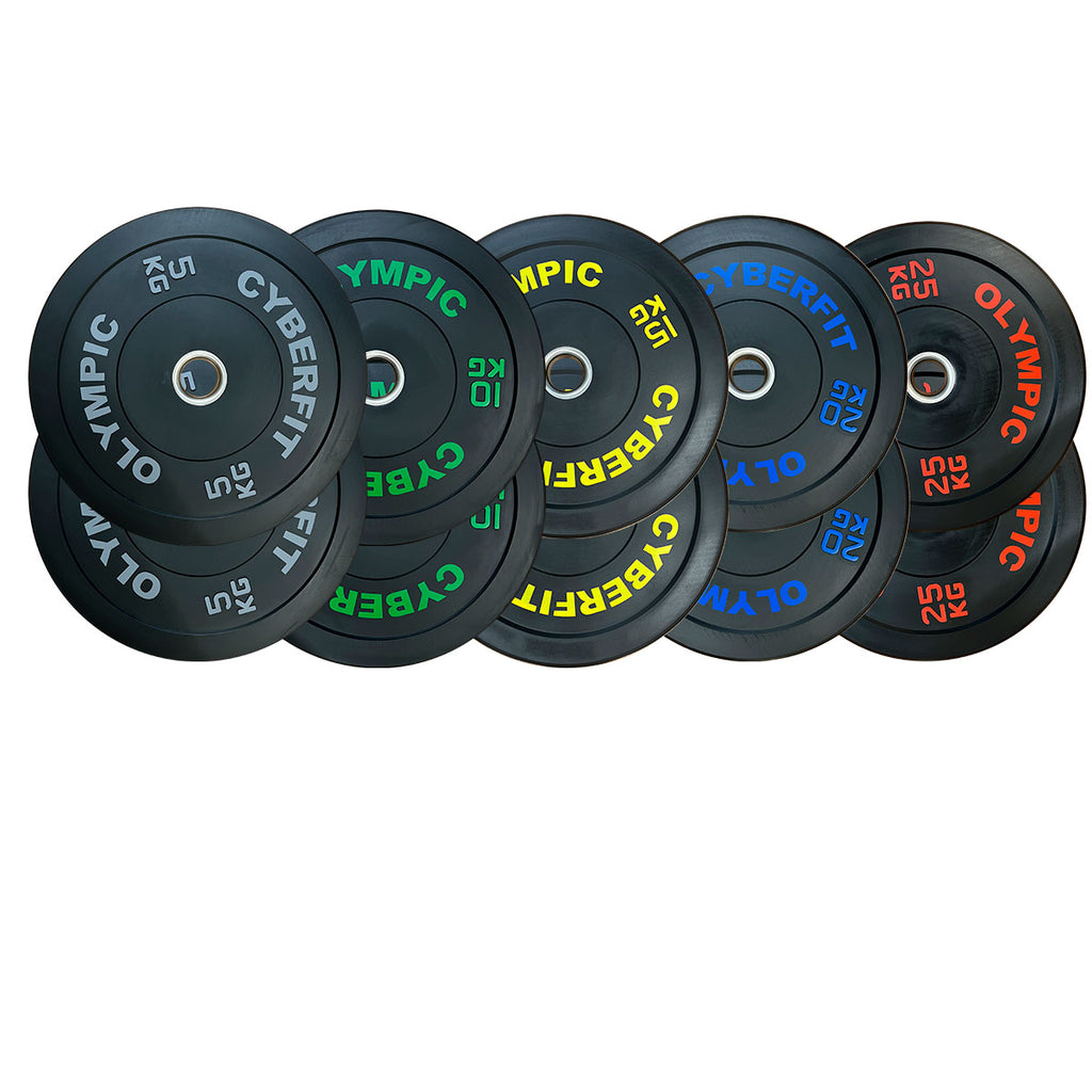 Econ 150kg Olympic Bumper Plates Set