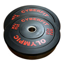 Econ 25kg Olympic Bumper Plates Black Pair