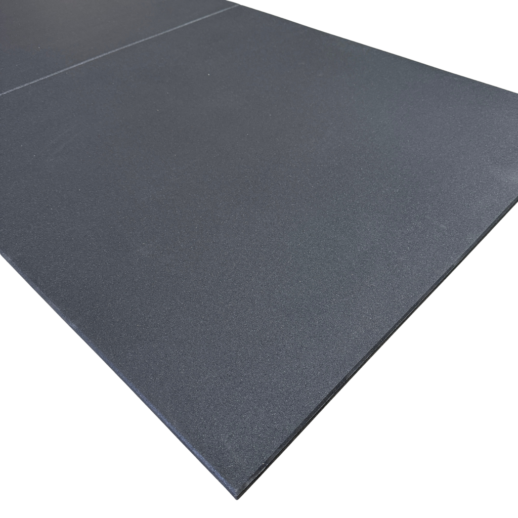 Rubber Gym Flooring Tile 1m x 1m x 15mm Premium Commercial Black