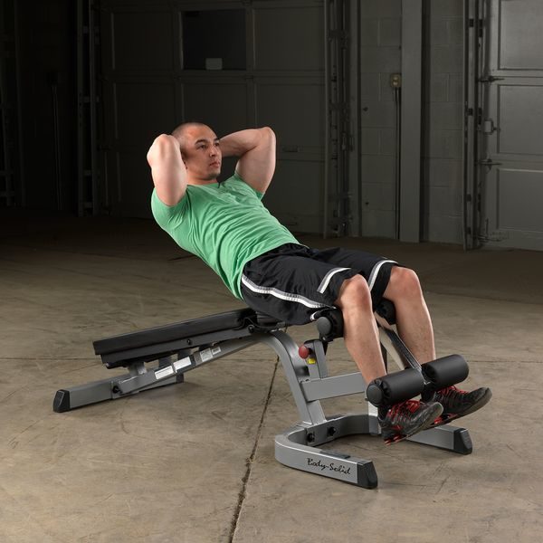 BodySolid Heavy Duty Flat Incline Decline Bench