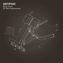 BodySolid GHYP345B Hyperextension Bench