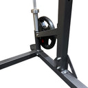 Half Rack with Pullup Bar plus Plate and Barbell Storage