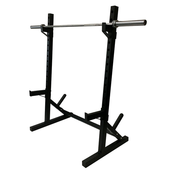 Squat Rack Stands with Plate Racks