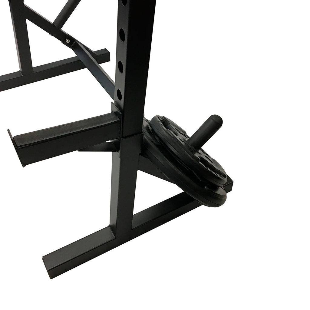 Squat Rack Stands with Plate Racks