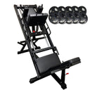 Leg Press Machine Plus Hack Squat with 200kg Rubber Plates