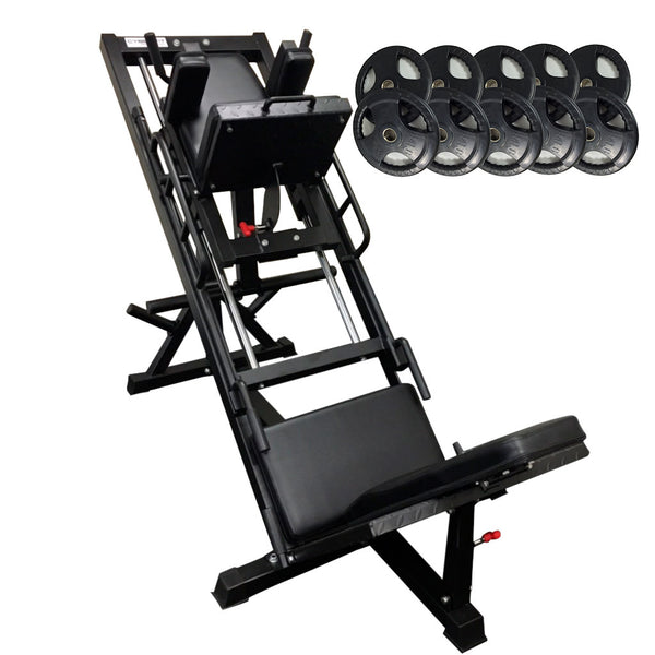 Leg Press Machine Plus Hack Squat with 200kg Rubber Plates