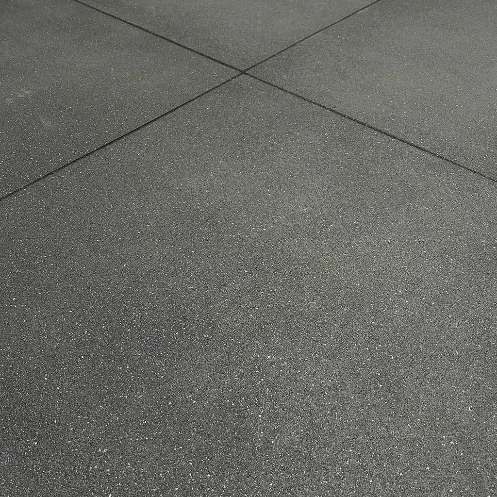 Rubber Gym Flooring Tile 1m x 1m Grey Fleck