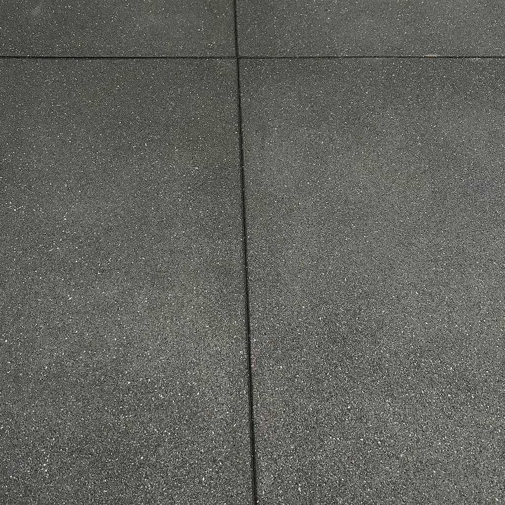 Rubber Gym Flooring Tile 1m x 1m Grey Fleck