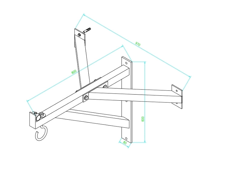 Morgan Platinum Punch Bag Bracket