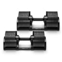 NÜOBELLS 80lb (36KG) ADJUSTABLE DUMBBELLS PAIR