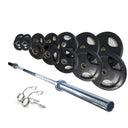 150kg Olympic Weight Set Rubber Coated