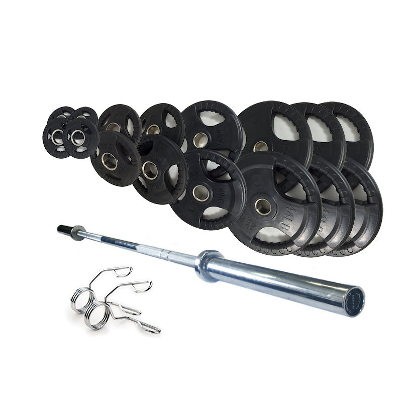 Olympic Weight Set Rubber Coated 180kg