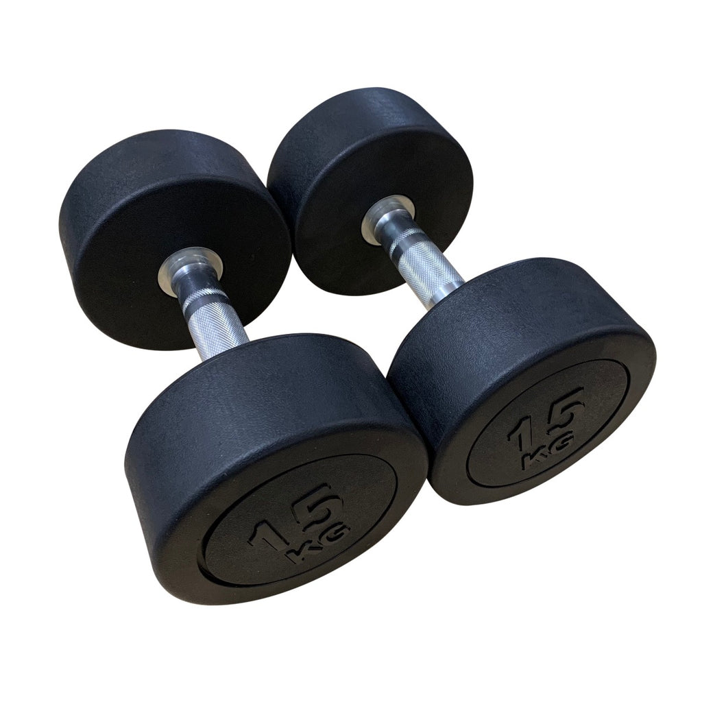 Rubber Dumbbells 15kg