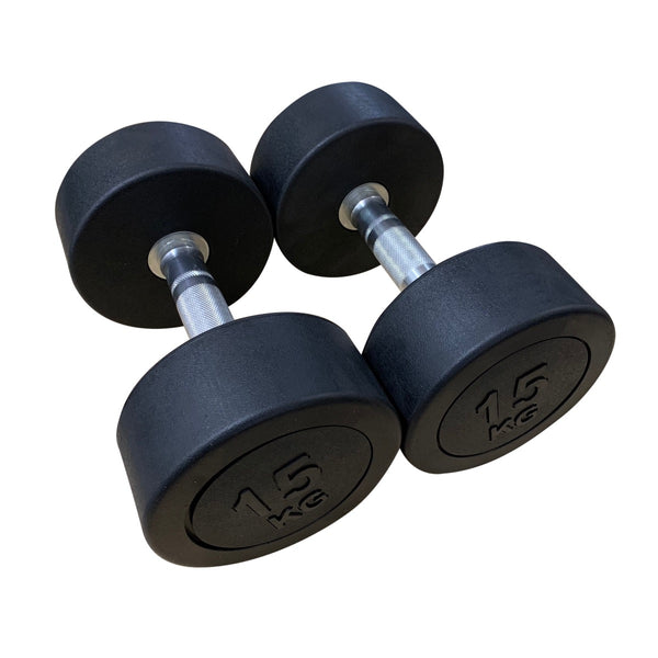 Rubber Dumbbells 15kg